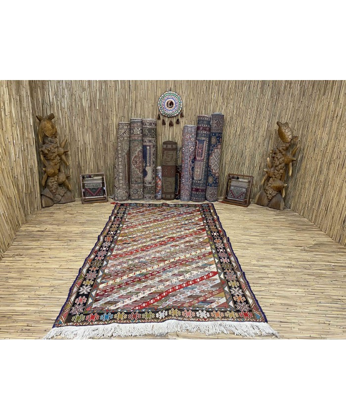 Handmade Hakkari Şehsavan Original Wool On Cotton Kilim – FREE SHIPPING..!